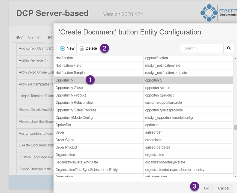Hide Create Document button